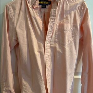 Ralph Lauren Rugby Pale Orange Button Down Shirt